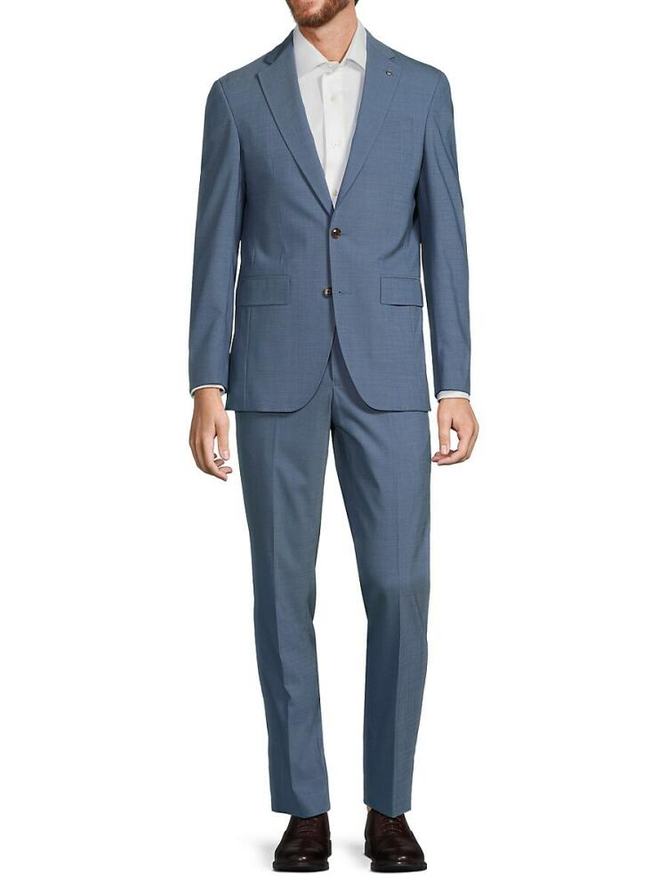 Ted Baker Men's Jay Sharksin Wool Blend Suit - Light Blue Cover