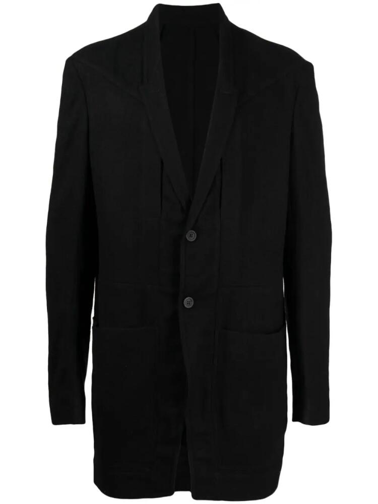 Rick Owens single-breasted wool blazer - Black Cover