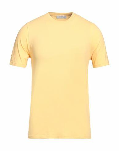 Alpha Studio Man T-shirt Light yellow Cotton, Elastane Cover