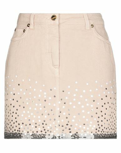 Alberta Ferretti Woman Denim skirt Beige Cotton Cover