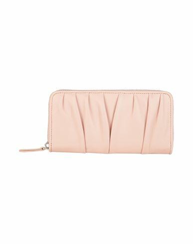 Les Visionnaires Julie Silky Leather Woman Wallet Pink Lambskin Cover