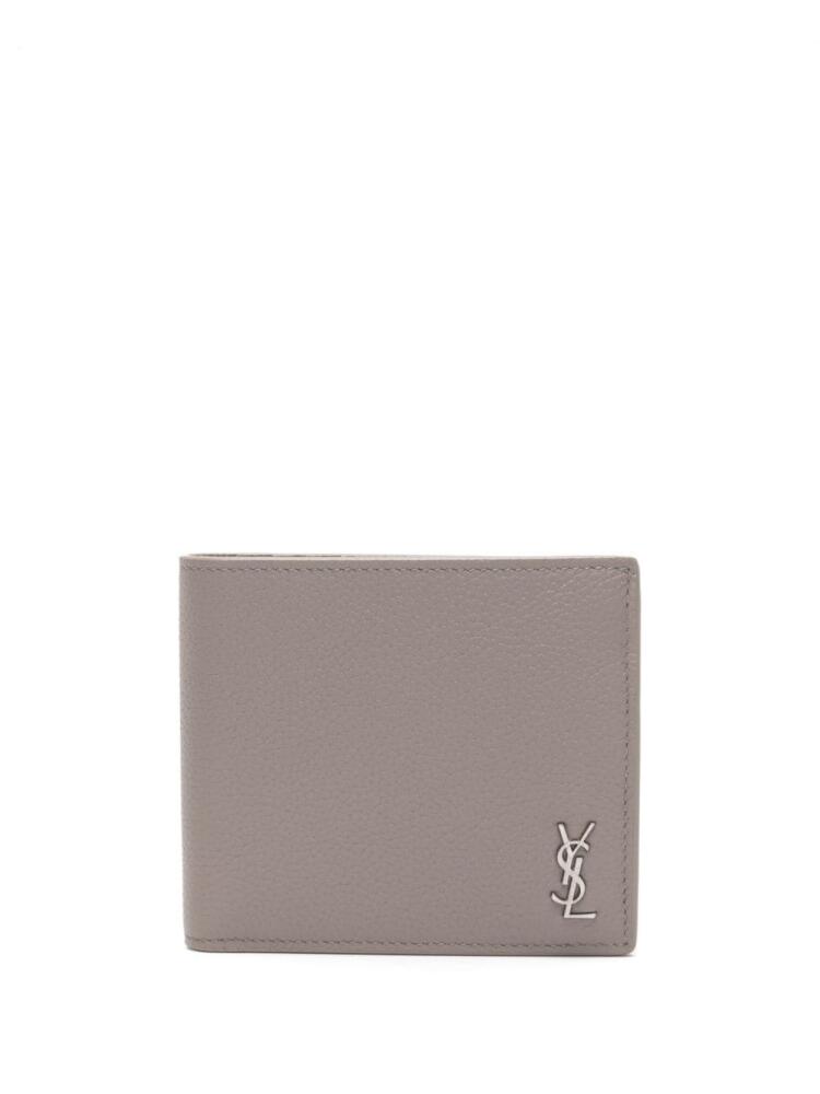 Saint Laurent bi-fold leather wallet - Grey Cover