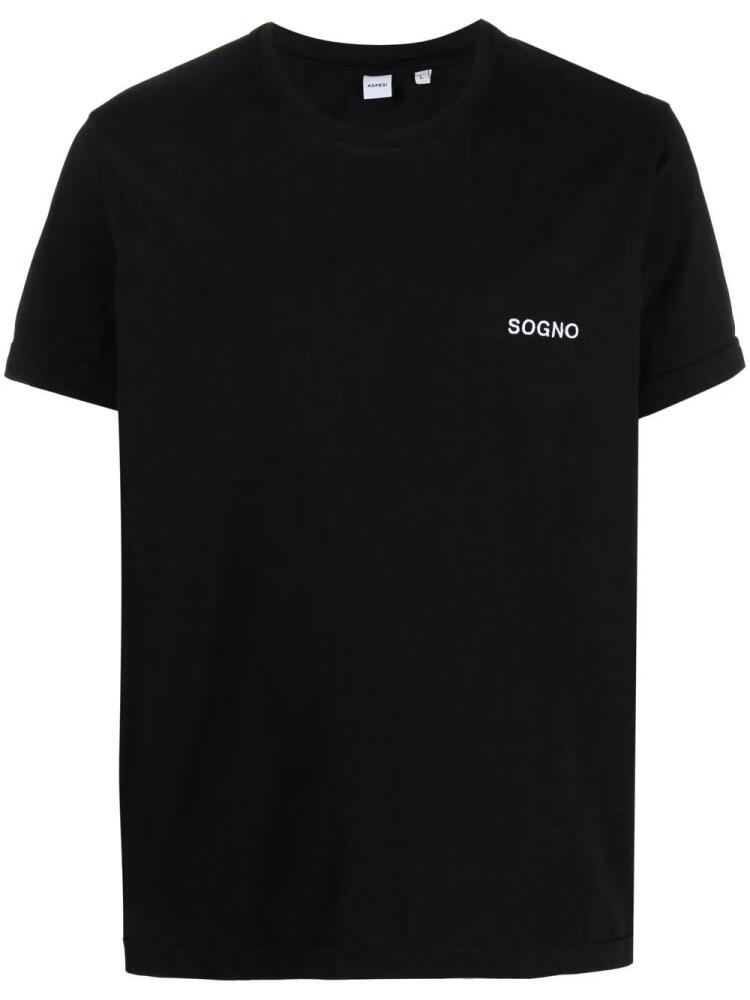 ASPESI 'Sogno' short-sleeve T-shirt - Black Cover