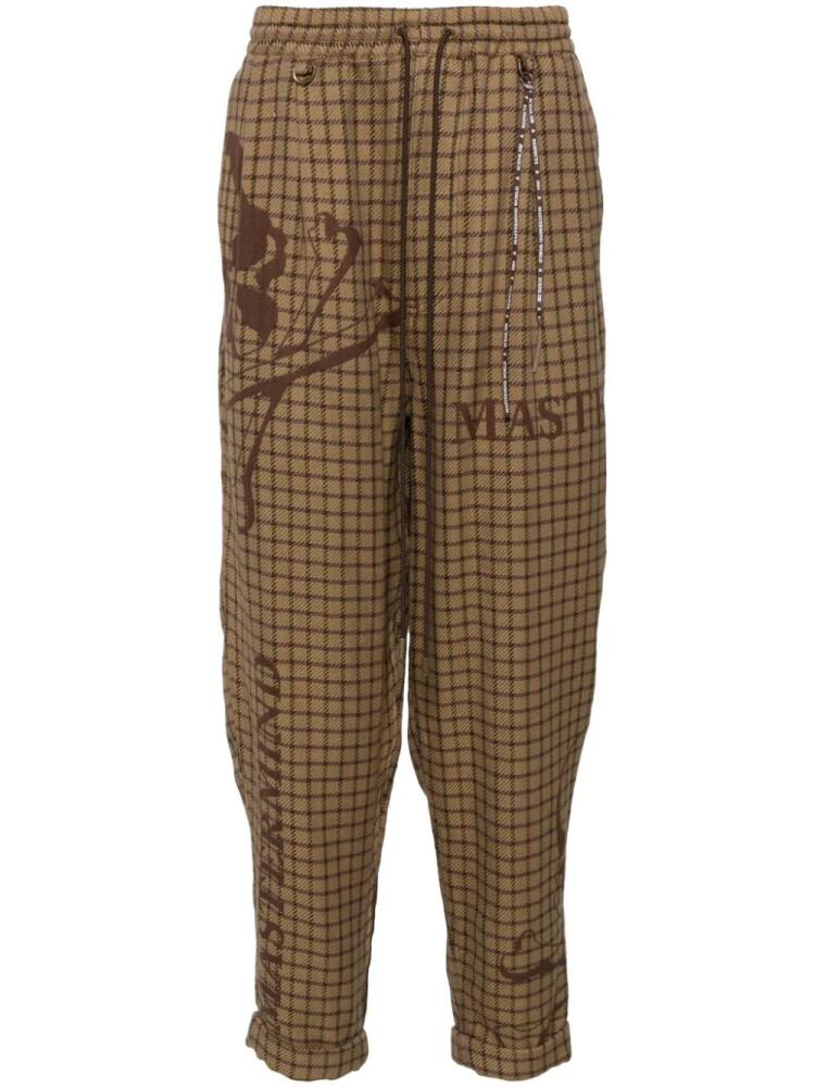 Mastermind World check pattern trouser - Brown Cover