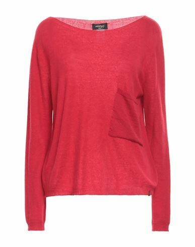 Ottod'ame Woman Sweater Red Merino Wool, Cashmere Cover