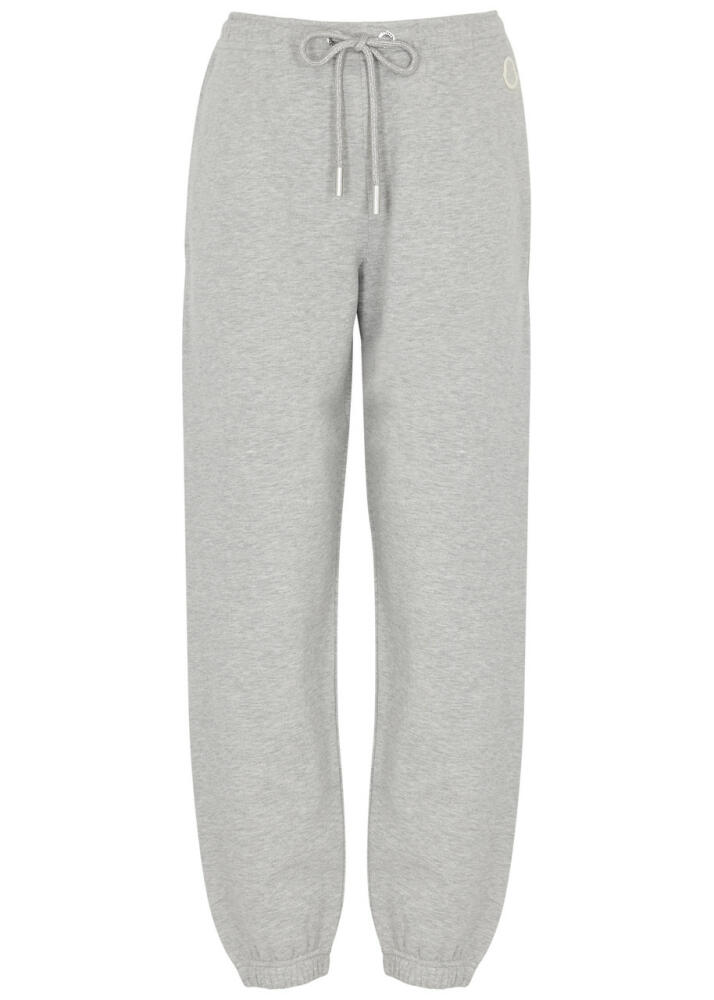 Moncler Glittered Jersey Sweatpants - Grey Cover