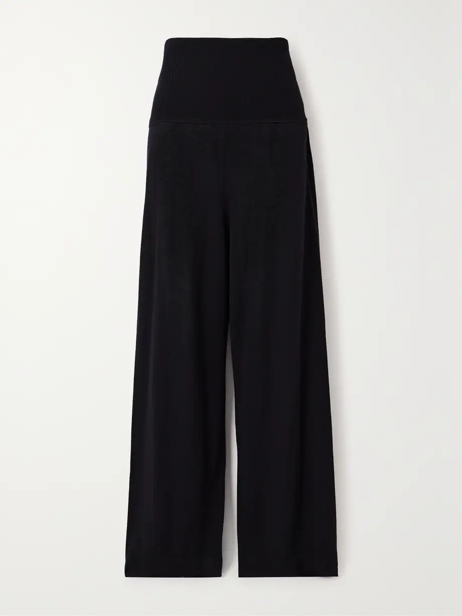 Eres - Futile Feuilleton Cashmere Straight-leg Track Pants - Black Cover