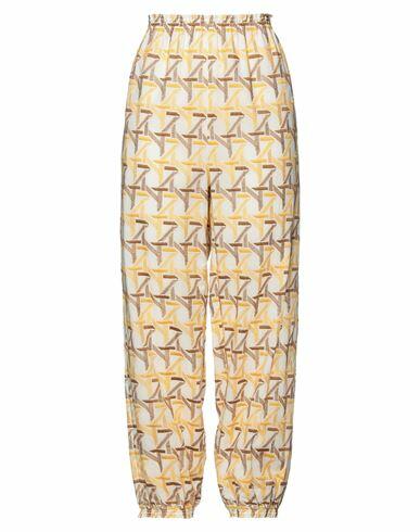 Tory Burch Woman Pants Beige Cotton, Polyester Cover