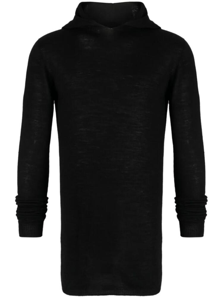 Rick Owens hooded virgin wool jumper - Black Cover