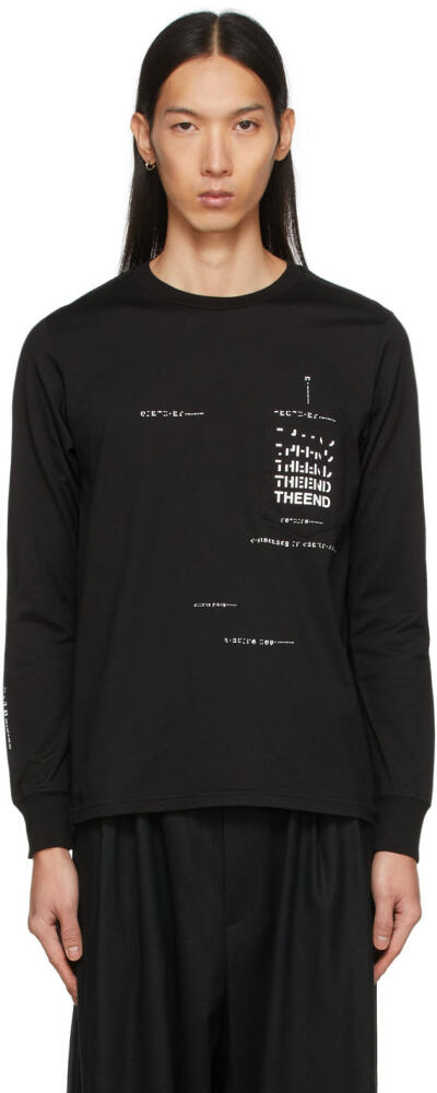 TAKAHIROMIYASHITA TheSoloist. Long Sleeve Geometric Morse Code T--Shirt Cover