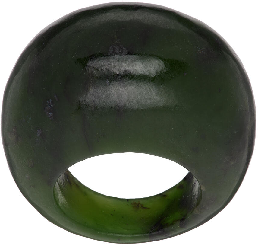 Sophie Buhai Green Medium Jade Donut Ring Cover