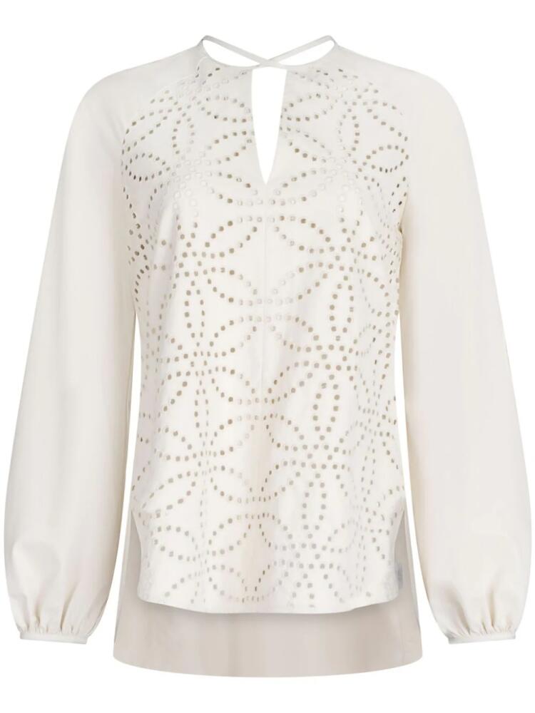 Silvia Tcherassi Molveno broderie-anglaise blouse - White Cover