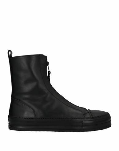 Ann Demeulemeester Man Ankle boots Black Soft Leather Cover