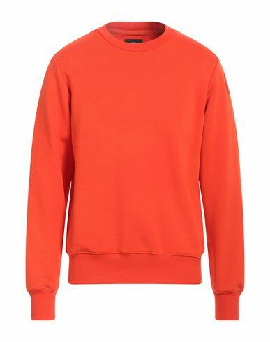 Parajumpers Man Sweatshirt Tomato red Cotton, Polyester Cover