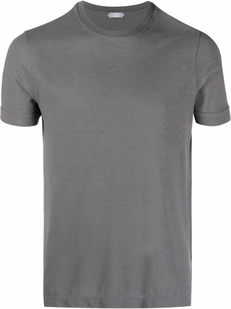 Zanone round-neck short-sleeve T-shirt - Grey Cover