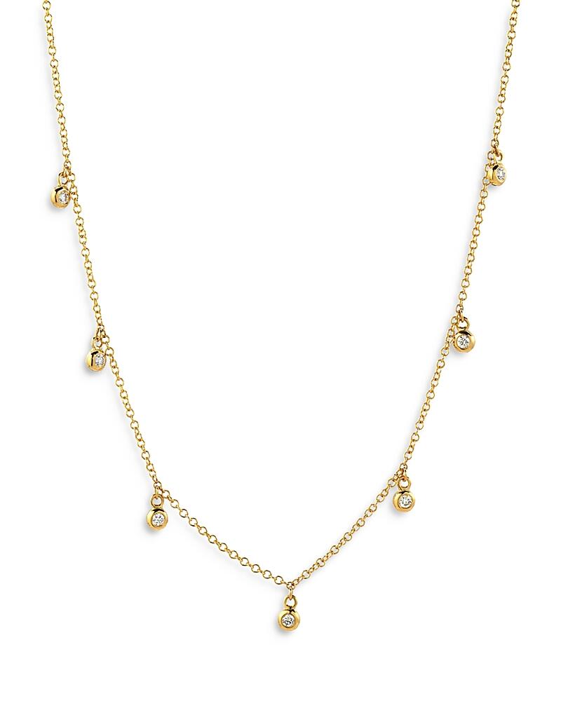 Zoe Lev 14K Yellow Gold Diamond Charm Necklace, 18 Cover