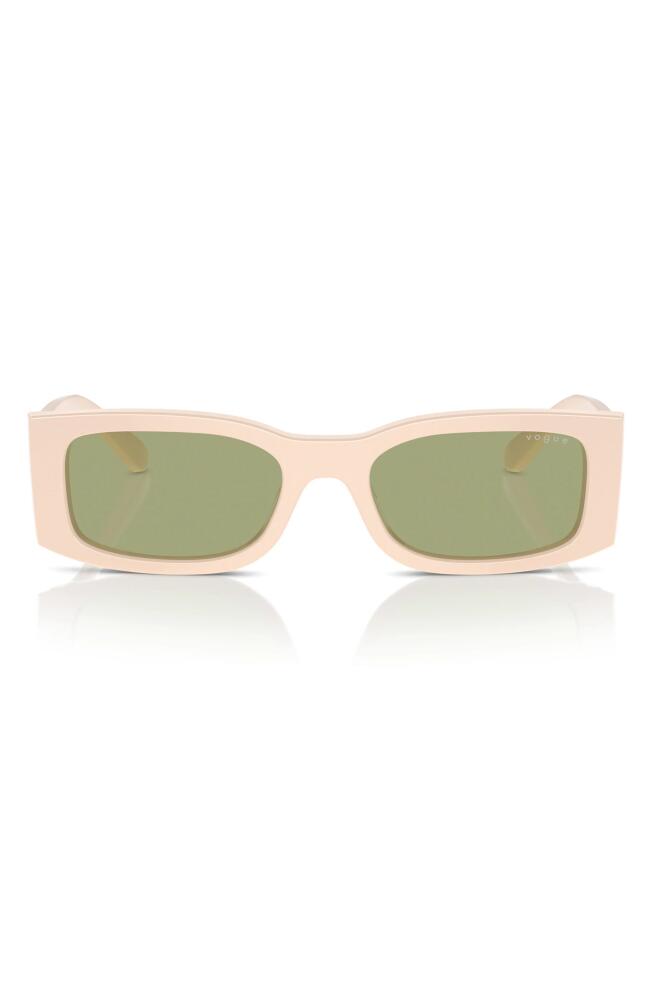 VOGUE 53mm Rectangular Sunglasses in Pink Cover