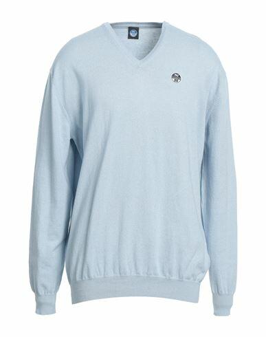 North Sails Man Sweater Sky blue Cotton Cover