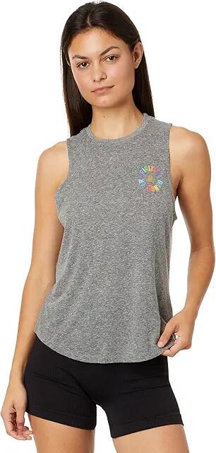 Spiritual Gangster Rainbow Jade Tank (Heather Grey) Women's Clothing Cover