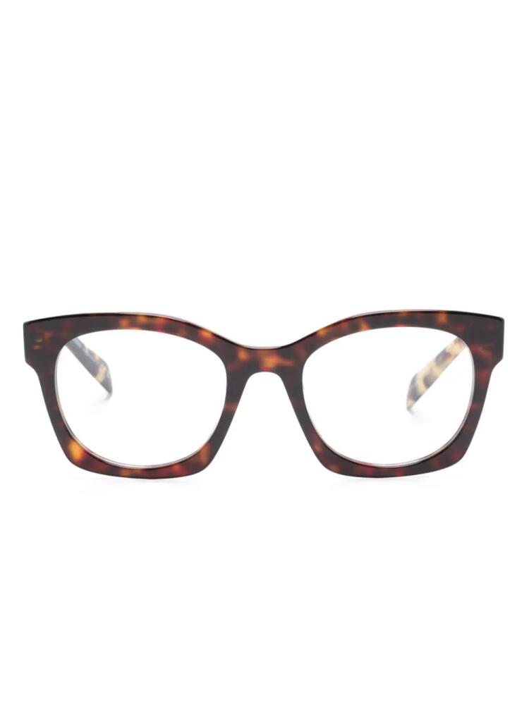 Prada Eyewear tortoiseshell D-frame glasses - Brown Cover