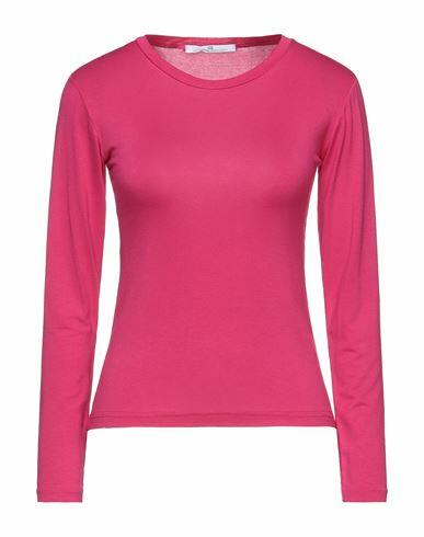 Mr Massimo Rebecchi Woman T-shirt Fuchsia Viscose, Elastane Cover