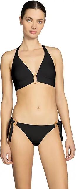 Robin Piccone Margot Halter with Ring (Black) Women's Swimwear Cover