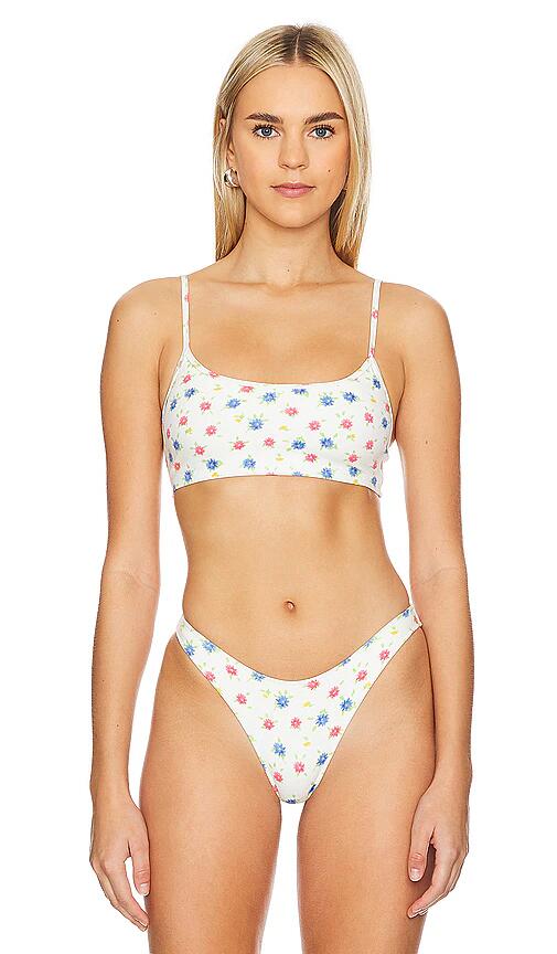 Frankies Bikinis Bay View Top in Ivory Cover