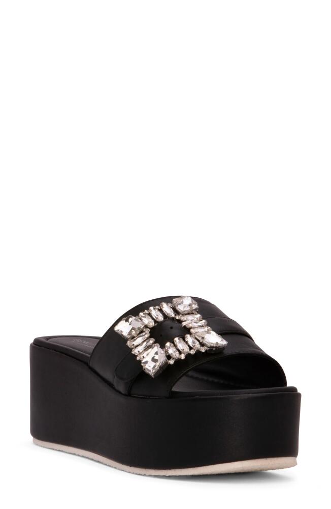 BEAUTIISOLES Dita Platform Slide Sandal in Black Cover