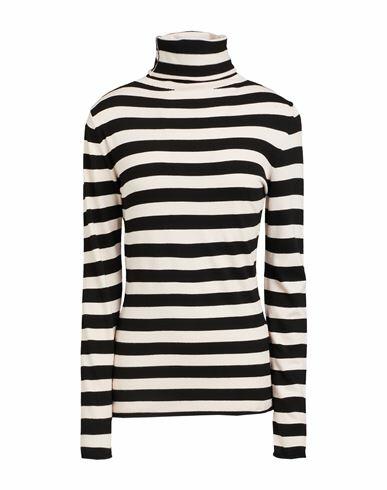 Max & co. Manama Woman Turtleneck Black Viscose, Polyester Cover