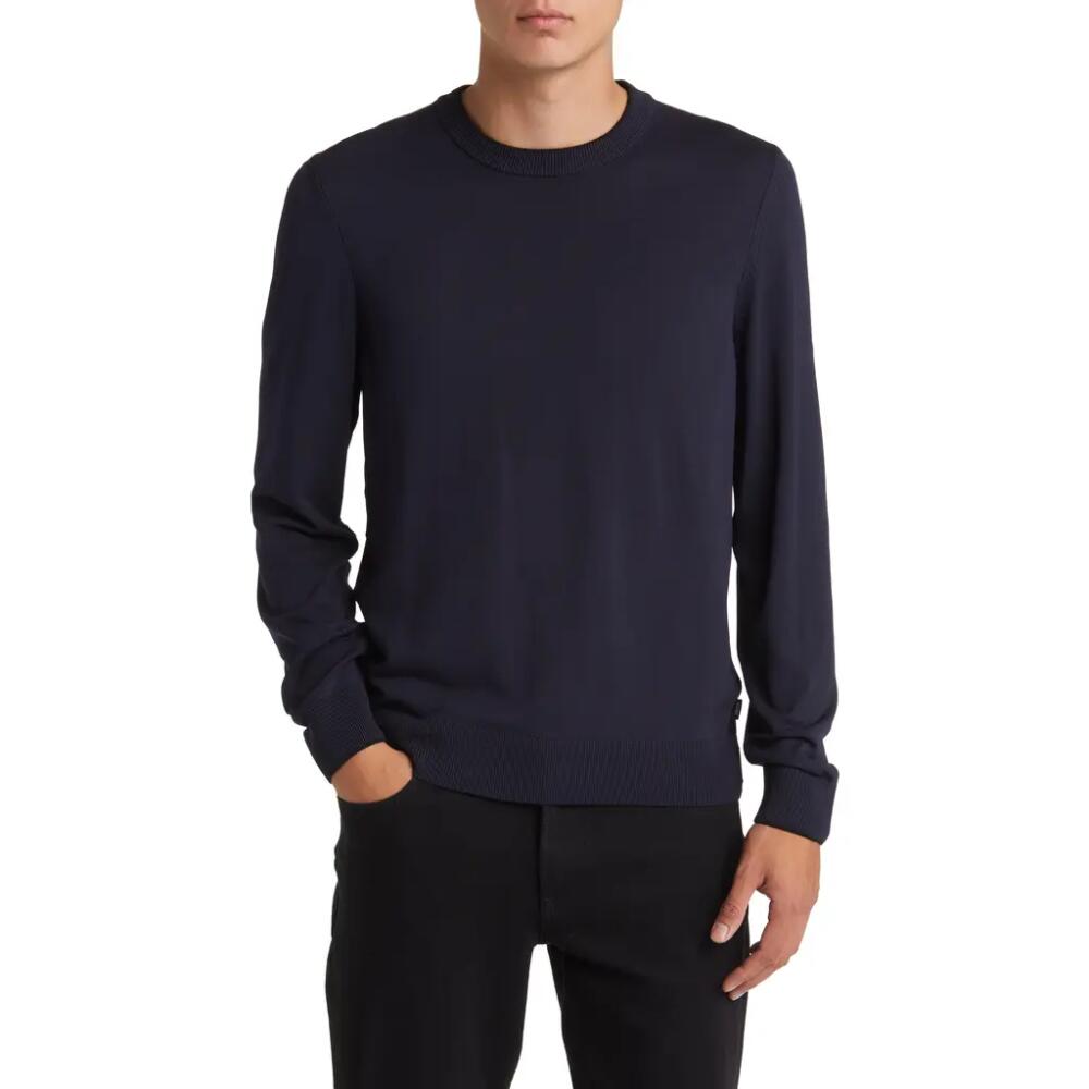 BOSS Lope Crewneck Sweater in Dark Blue Cover