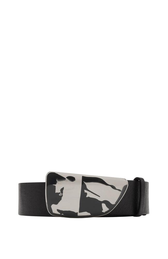 burberry Leather Shield EKD Belt in Black Cover