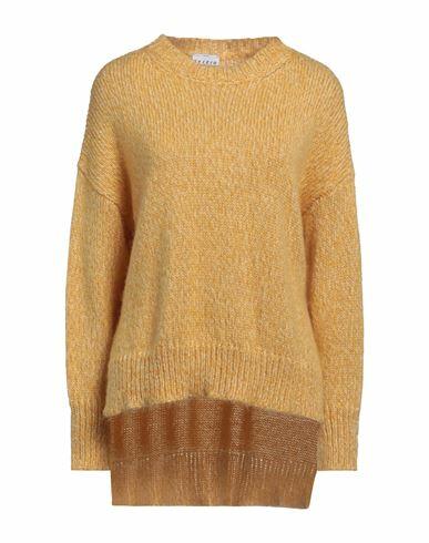 Sfizio Woman Sweater Yellow Acrylic, Mohair wool, Polyamide Cover