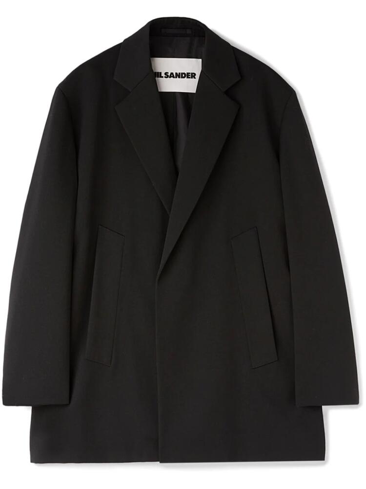 Jil Sander single-breasted wool blazer - Black Cover