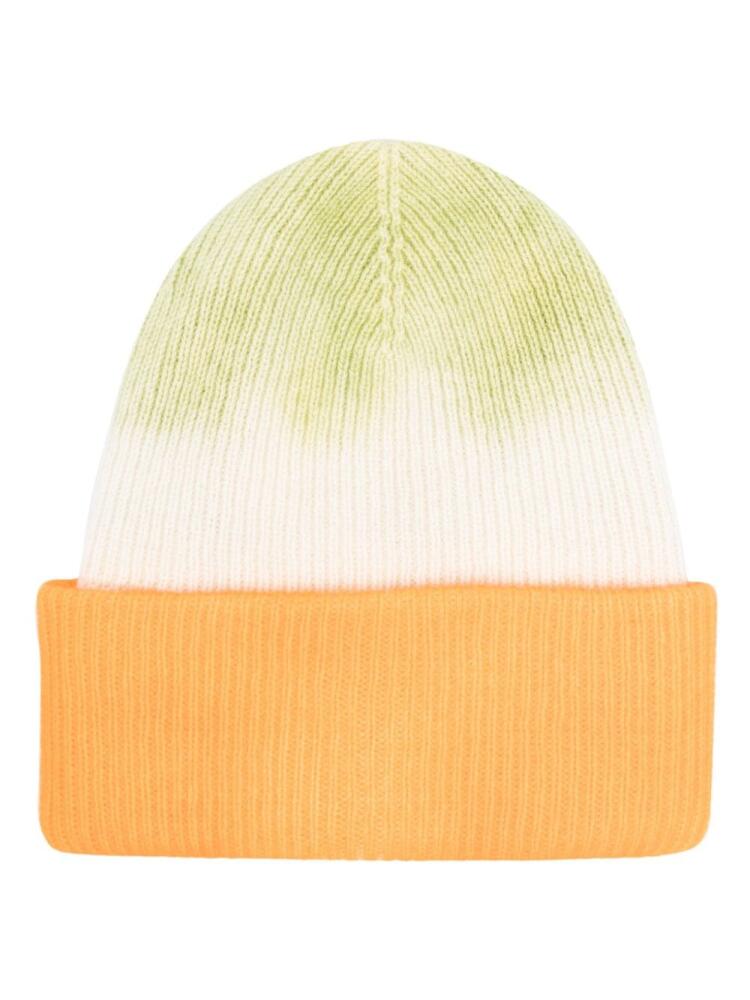 The Elder Statesman ribbed-knit cashmere beanie - Orange Cover