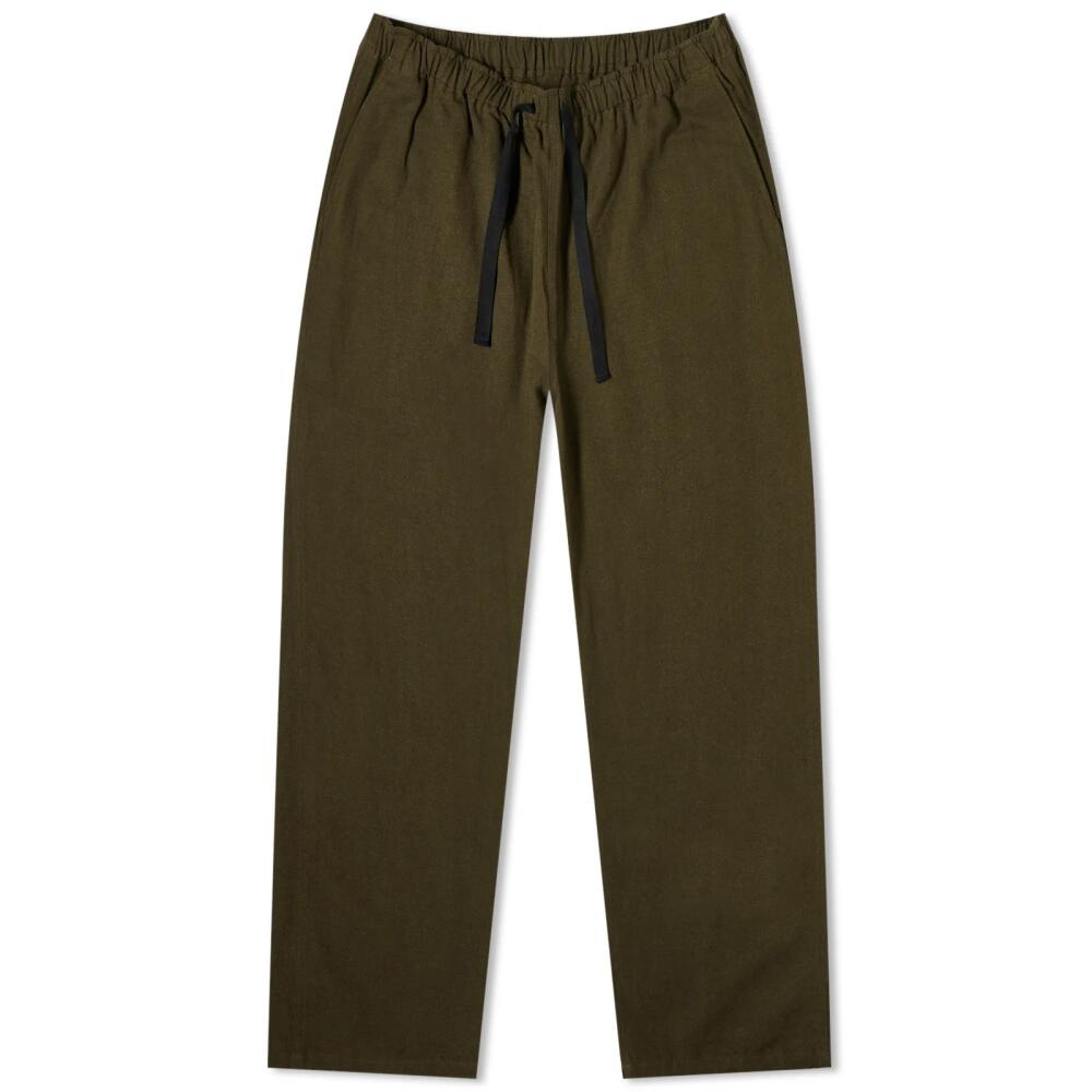 South2 West8 Men's String Cuff Slack Pant in Olive Cover