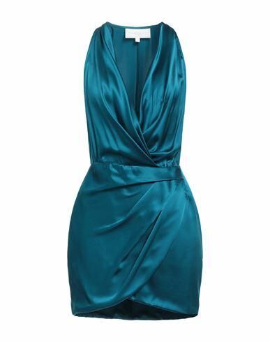 Michelle Mason Woman Mini dress Deep jade Silk Cover