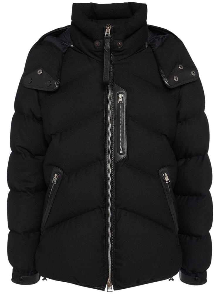 TOM FORD Lightweight Wool Blend Down Jacket Cover