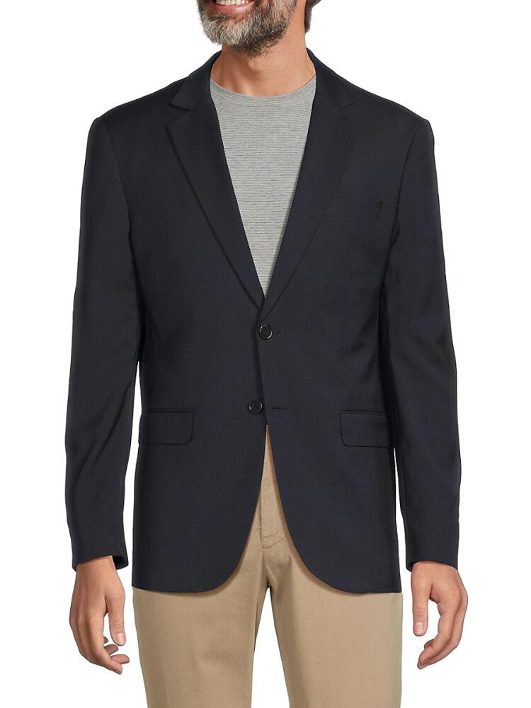 Tahari Men's Slim Fit Notch Lapel Blazer - Navy Cover