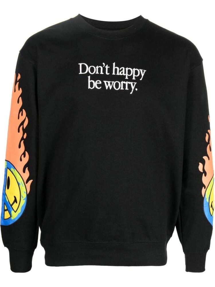 MARKET Smiley Eart On Fire sweatshirt - Black Cover