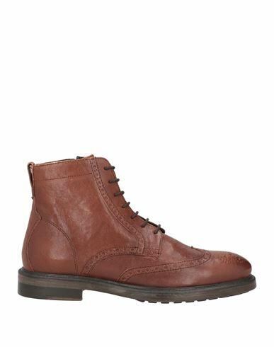 Geox Man Ankle boots Brown Sheepskin Cover