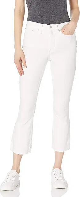 Calvin Klein Women's Mid Rise Skinny Boyfriend Destructed Jean (White) Women's Jeans Cover