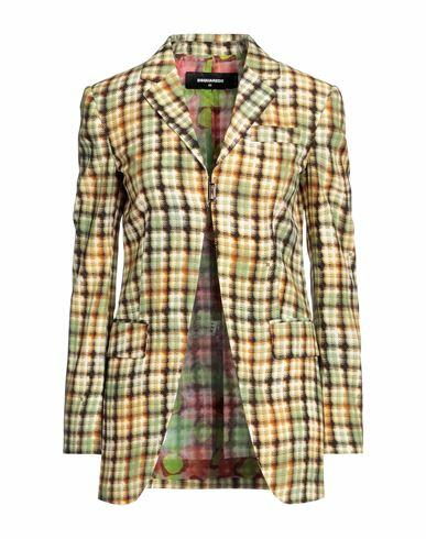 Dsquared2 Woman Blazer Acid green Viscose Cover