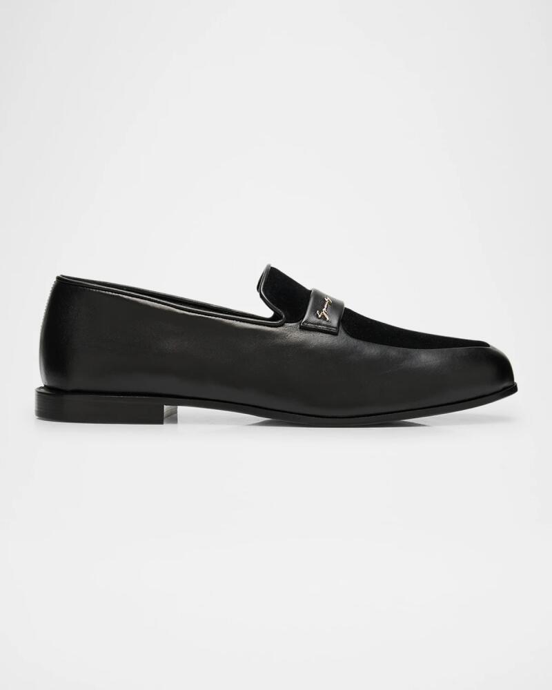 Givenchy Men's Show Leather and Suede Penny Loafers Cover