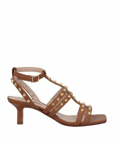 Janet & Janet Woman Sandals Tan Soft Leather Cover