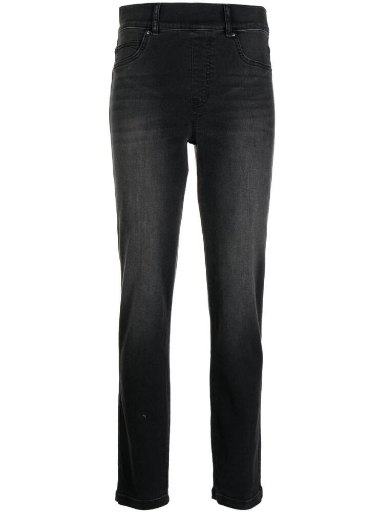 SPANX high-rise slim-cut jeans - Black Cover