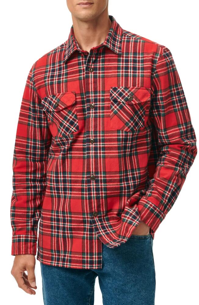 Brooks Brothers Plaid Regular Fit Flannel Button-Up Shirt in Bright Red Plaid Cover