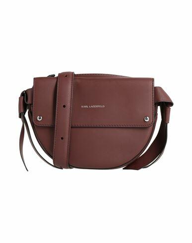 Karl Lagerfeld K/ikon Belt Bag Woman Cross-body bag Burgundy Bovine leather Cover