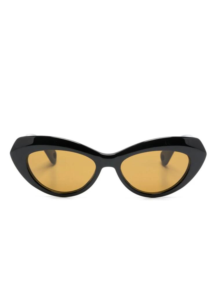 Lanvin cat-eye logo-detail sunglasses - Black Cover