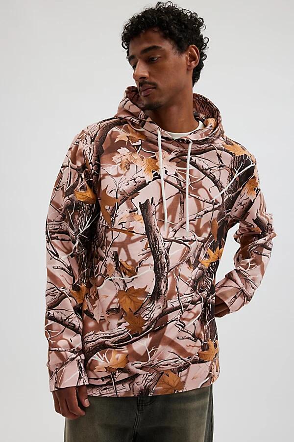 Camo Allover Print Hoodie Sweatshirt in Pink Cover