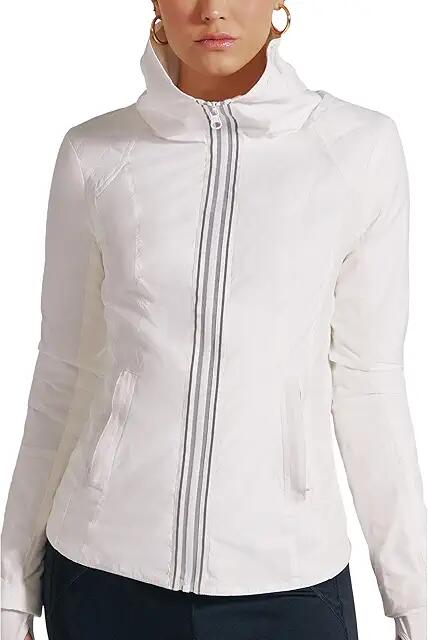 Blanc Noir Active Jacket (White) Women's Clothing Cover